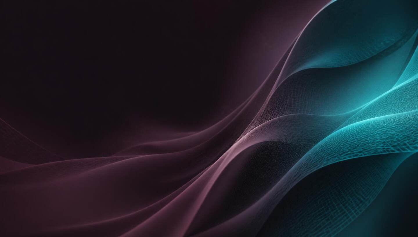 Abstract wave visualization in magenta and cyan